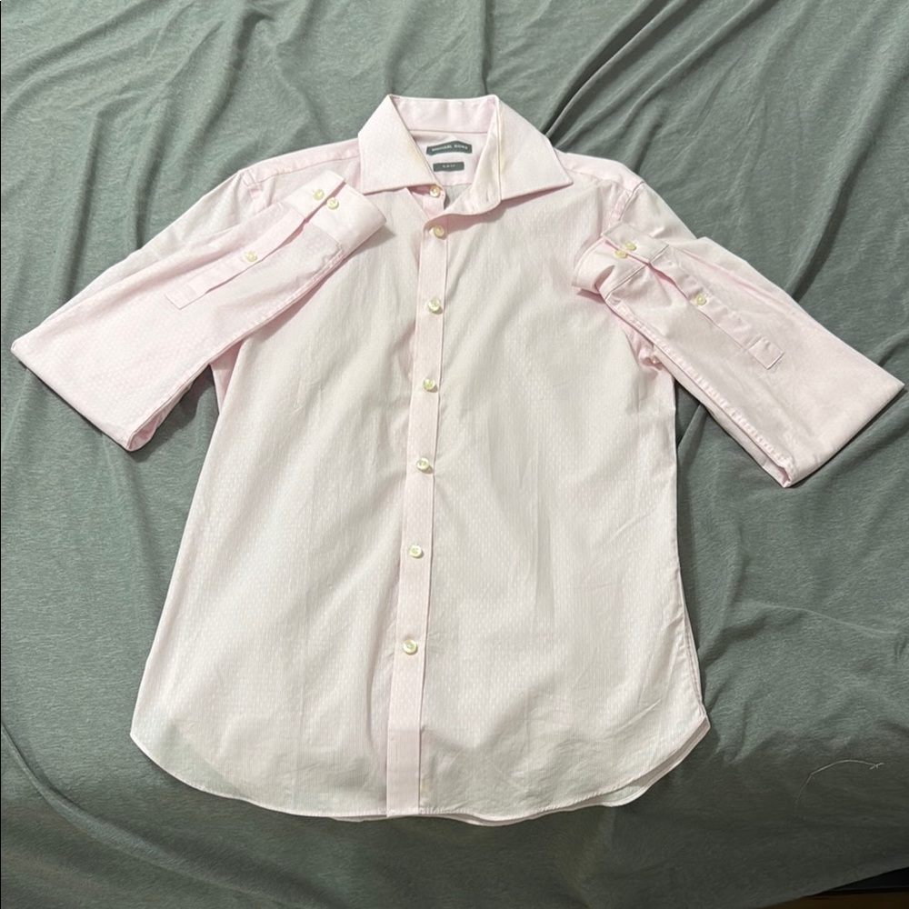 Men's Pink Micheal Kors Dress Shirt